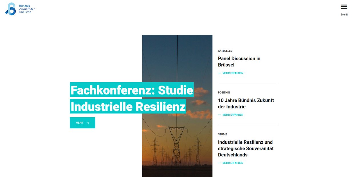 Bündnis Zukunft der Industrie