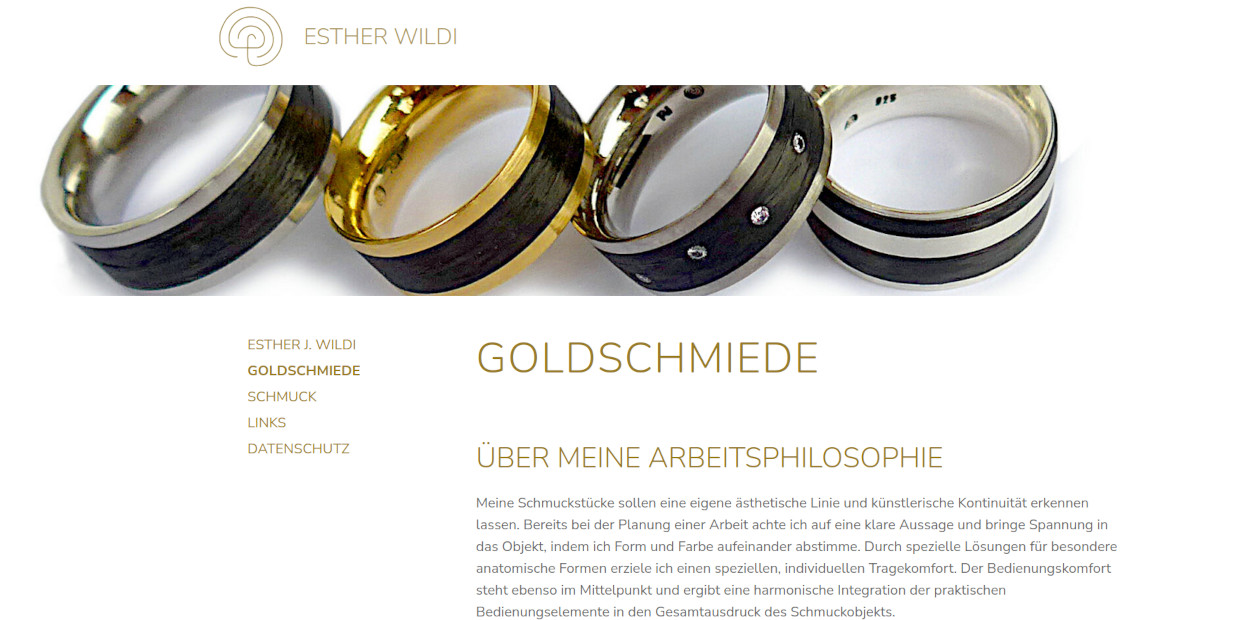 Esther Wildi Goldschmiedemeisterin